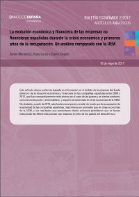 “La evolución económica y financiera de las empresas no financieras españolas durante la crisis económica y primeros años de la recuperación. Un análisis comparado con la UEM”